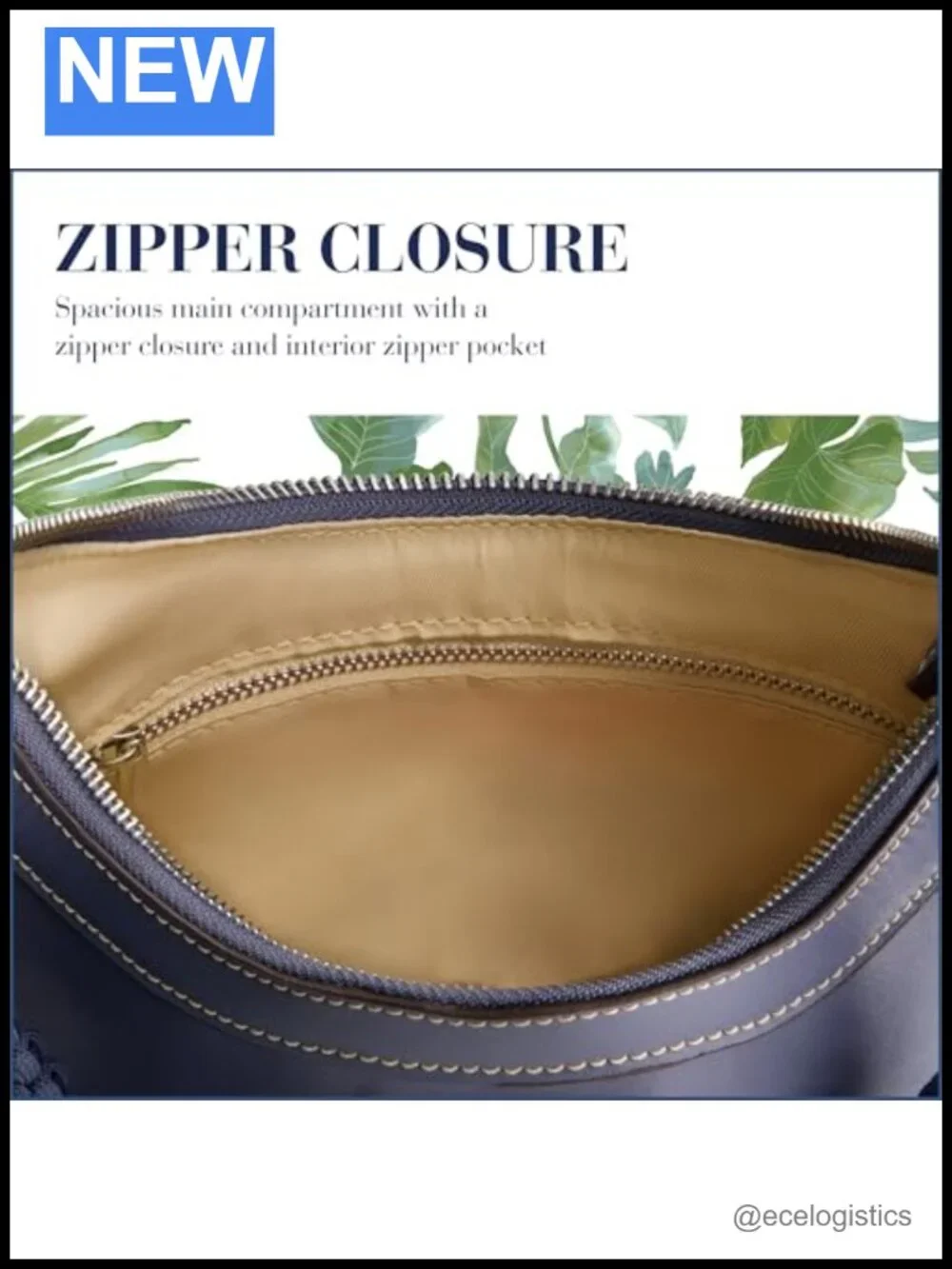Women's Zip-Top Hobo Handbag with Adjustable Shoulder Strap, Braided Accent